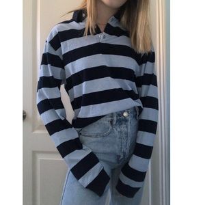 Brandy Melville collared long sleeve top
